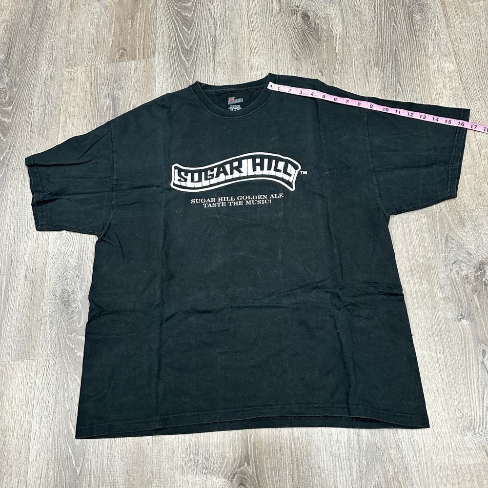 Sugar Hill Golden Ale Taste the Music TShirt Mens XL Black Music Festival TShirt - Picture 3 of 9